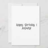 Hatte auf Geburtstagskarte aufwachsen! Einladung (Rückseite)