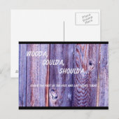 Hätte eine Postkarte | Holz (Vorne/Hinten)