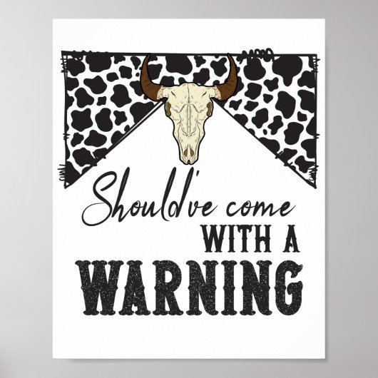 Hätte eine Warnung mitbringen sollen Poster (Vorne)