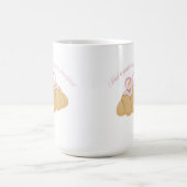 Hatte einen Panikanfall zum Frühstück Cute Croissa Kaffeetasse (Mittel)