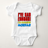 Hatte genug Calling Morfar Baby Strampler (Vorderseite)