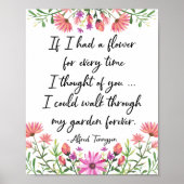 Hätte ich einen Tennyson-Zitat aus der Blume Poster (Vorne)