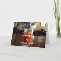 HATTE IHNEN EINEN GETRÄNK FÜR IHRE JAHRESCHÄFTE