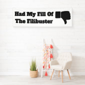 Hatte meine Fülle des Filibuster-Banners Banner (Insitu)