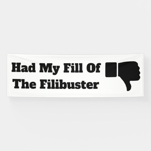 Hatte meine Fülle des Filibuster-Banners Banner (Horizontal)