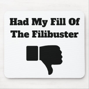 Hatte meine Fülle des Filibusters Mousepad