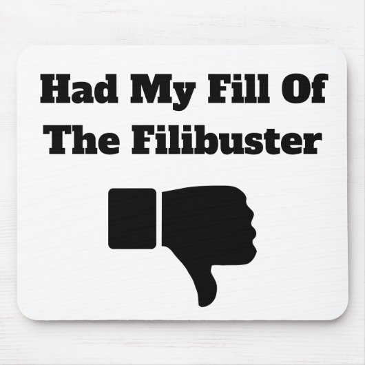 Hatte meine Fülle des Filibusters Mousepad (Vorne)
