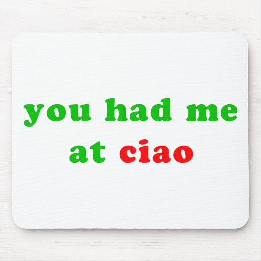 hatte mich an ciao mousepad (Vorne)