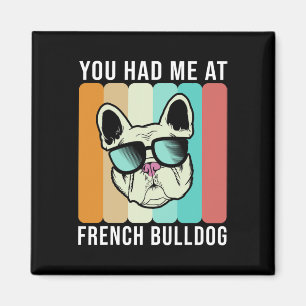 Hatte mich auf Französisch Bulldog Fun Frenchie Magnet