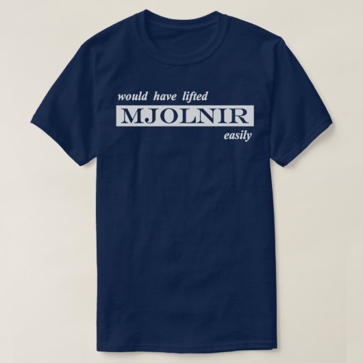 hätte mjolnir leicht gehoben T-Shirt (Design vorne)