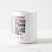 Hatte nicht Gemein, den Coworker-Boss mit den Tast Kaffeetasse (Vorderseite Links)