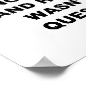 Hatte nicht Lächeln Funny Poster gehört (Ecke)