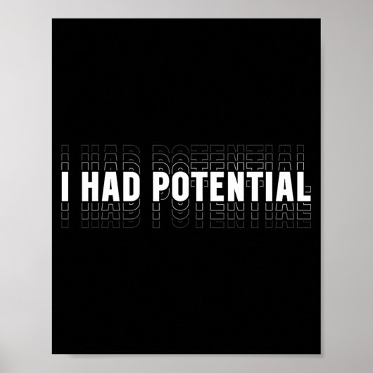 Hatte potenziell lustigen Physik-Lehrer-Humor Poster (Vorne)