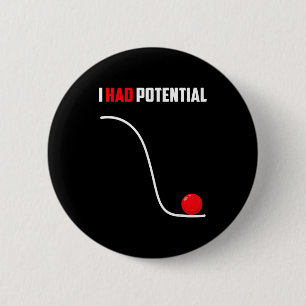 Hatte potenziellen lustigen Physik-Lehrer-Humor Button