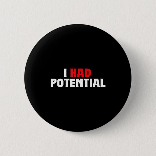 Hatte potenziellen lustigen Physik-Lehrer-Humor Button (Vorderseite)