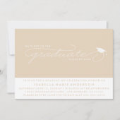 HATTEN BIS ZUM GRADUAT | EINLADUNG VON ABSCHLÜSSEN (Vorderseite)