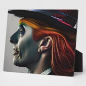 Hatter AI generiert art Plaque Fotoplatte (Seite)