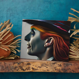 Hatter AI generiert art Plaque Fotoplatte