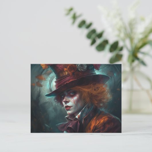 Hatter Postcard Postkarte (Stehend Vorderseite)