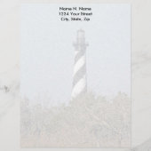 Hatteras Leuchtturm-Briefkopf-Briefpapier Briefbogen (Vorderseite)
