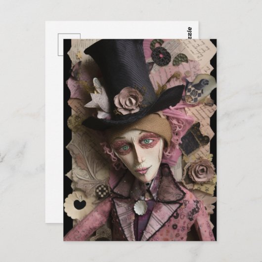 Hatters verschmelzen gemischte Medienkollektion Postkarte (Vorne/Hinten)