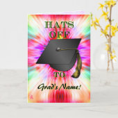 Hattet ab, Mädchen! (Abschluss-Karte) Karte (Gelbe Blume)