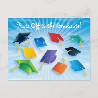 Hattet bis zum Abitur! Ankündigungspostkarte