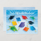 Hattet bis zum Abitur! Ankündigungspostkarte (Vorne/Hinten)