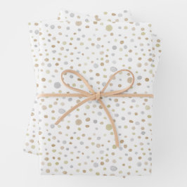 Hattie Confetti Watercolor Dots Wrapping Paper Geschenkpapier Set