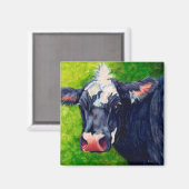Hattie Cow Magnet (Vorderseite/Rückseite)