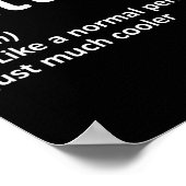 Hattie Definition Personalisiert Name Funny Birthd Poster (Ecke)