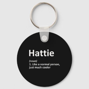Hattie Definition Personalisiert Name Funny Birthd Schlüsselanhänger