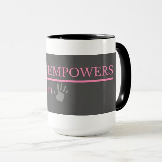 HattieEmpower-Tag Tasse (VorderseiteRechts)