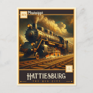 Hattiesburg, Mississippi Vintage Postkarte