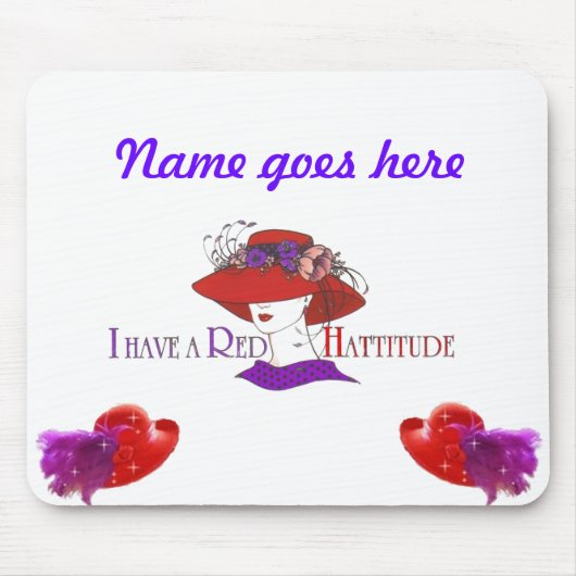 HATTITUDE MAUSUNTERLAGE MOUSEPAD (Vorne)