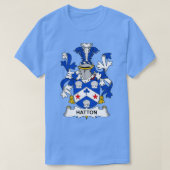Hatton Coat of Arms Familienwappen T-Shirt (Design vorne)