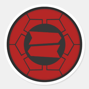 Hattori Clan Kamon Runder Aufkleber