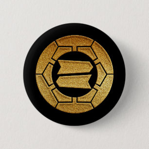 Hattori Kamon in Gold Siegel Button