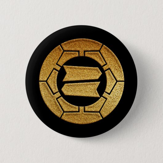 Hattori Kamon in Gold Siegel Button (Vorderseite)