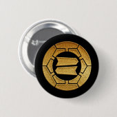 Hattori Kamon in Gold Siegel Button (Vorne & Hinten)
