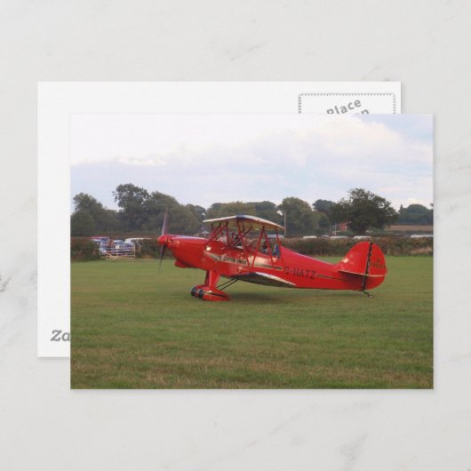 Hatz Biplane Postkarte (Vorne/Hinten)