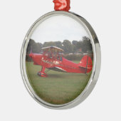 Hatz Doppeldecker Silbernes Ornament (Links)