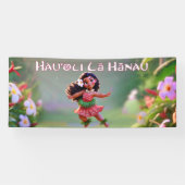 Hauʻoli Hula Princess Banner (Horizontal)