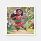 Hauʻoli Hula Princess Serviette (Vorderseite)