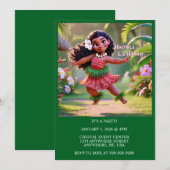 Hauʻoli Hula Prinzessin Einladung (Vorne/Hinten)