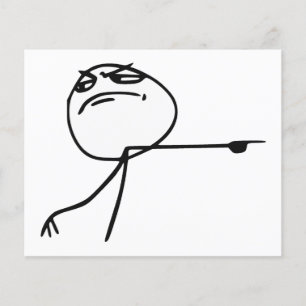 Hau Ab Typ Wut Gesicht Comic Meme Flyer