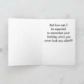 Hau ab! Vergiss deinen Geburtstag! Karte (Innenseite)