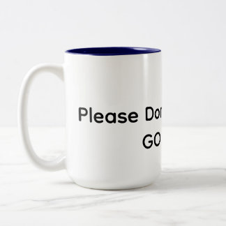 Hau ab! zweifarbige tasse