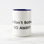 Hau ab! zweifarbige tasse (Mittel)