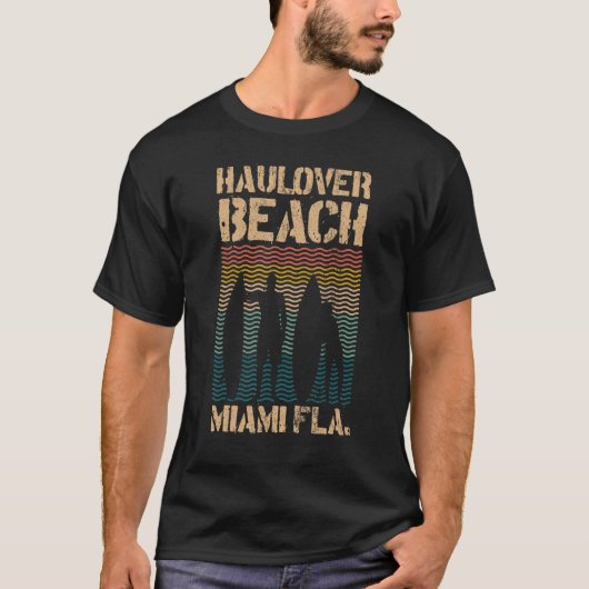 Hau Beach Miami Florida Surf Spot Souvenir T-Shirt (Vorderseite)